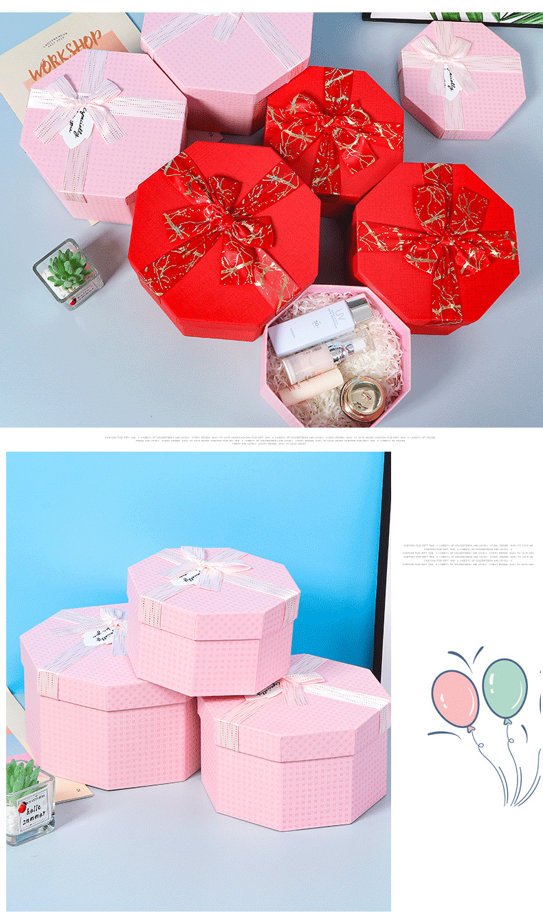 New Fashion Simple Exquisite Gift Box Polygon Tiandigai Sets of Boxes Paper Box Gift Storage Box Boutique Gift New Fashion Simple Exquisite Gift Box Polygon Tiandigai Sets of Boxes Paper Box Gift Storage Box Boutique Gift