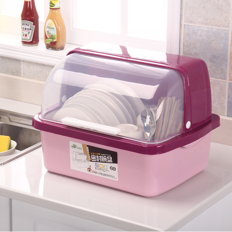 203 cupboards kitchen drain rack with lid cutlery storage box plastic cupboards and dishes rack storage box