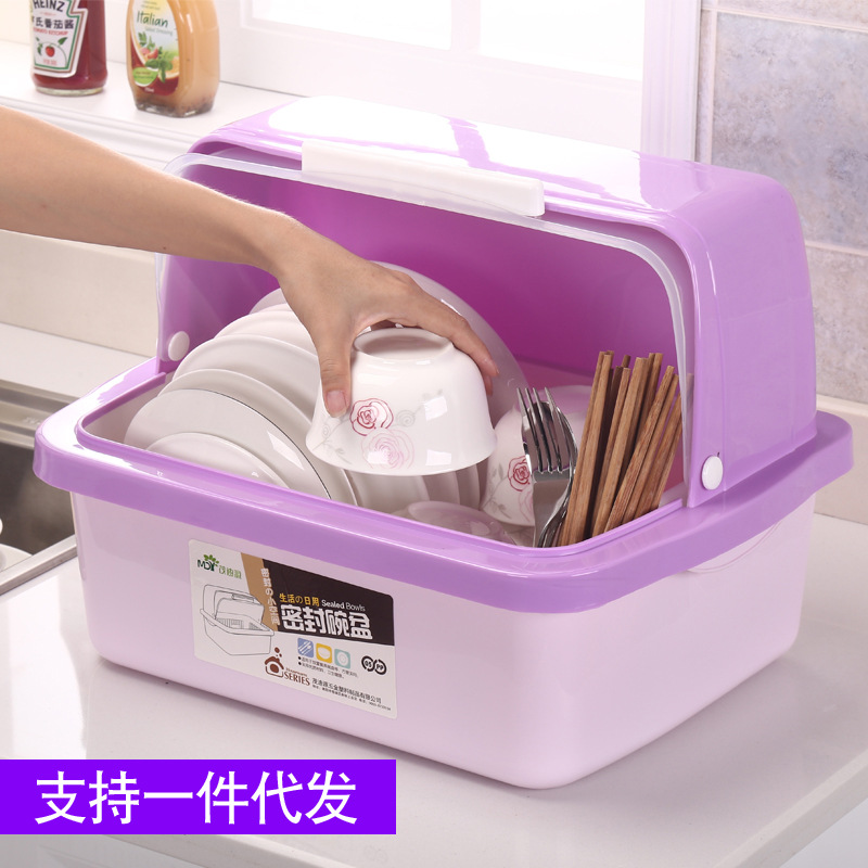 203 cupboards kitchen drain rack with lid cutlery storage box plastic cupboards and dishes rack storage box