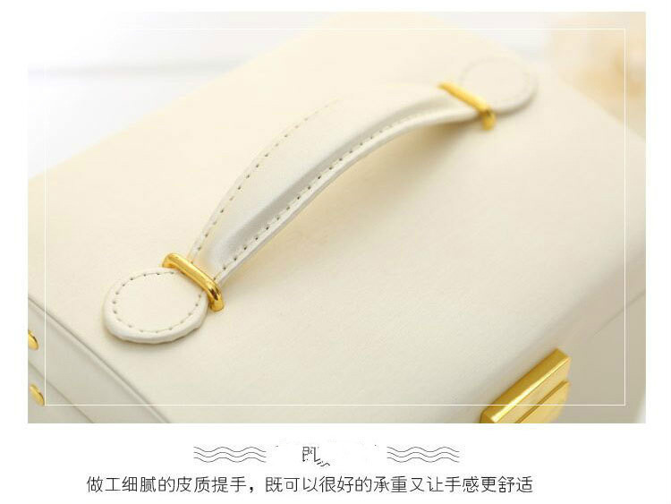 Cross-Border Shangpin PU Leather Jewelry Box Three-Layer Double Drawer Jewellery Box Rings Ear Studs Earrings Large Storage Box Cross-Border Shangpin PU Leather Jewelry Box Three-Layer Double Drawer Jewellery Box Rings Ear Studs Earrings Large Storage Box