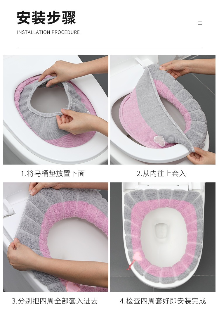 Pumpkin Double Ribbon Handle Toilet Mat Toilet Seat Winter Warm Toilet Seat Cushion Pumpkin Double Ribbon Handle Toilet Mat Toilet Seat Winter Warm Toilet Seat Cushion