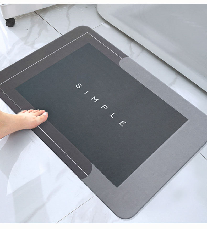 Diatom Ooze Cushion Toilet Absorbent Mat Toilet Door Non-Slip Foot Mats Quick-Drying Toilet Bathroom Mats Oval Diatom Ooze Cushion Toilet Absorbent Mat Toilet Door Non-Slip Foot Mats Quick-Drying Toilet Bathroom Mats Oval