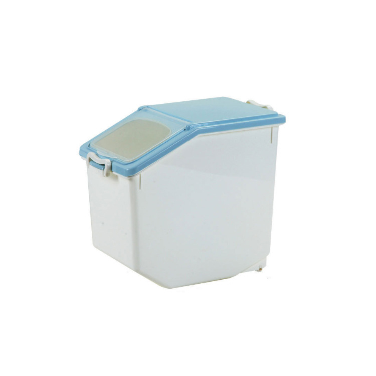Free rice bucket Household insectproof moistureproof large flour storage box Dog food storage box 30 kg sealed rice jar