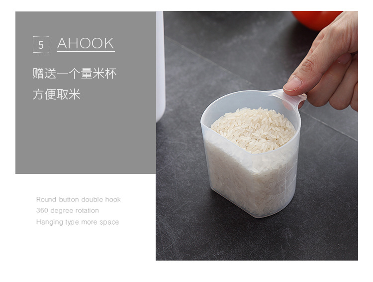 Core kitchen rice drum storage box 10KG rice cylinder flour drum 20kg insectproof moistureproof rice noodle storage box Core kitchen rice drum storage box 10KG rice cylinder flour drum 20kg insectproof moistureproof rice noodle storage box