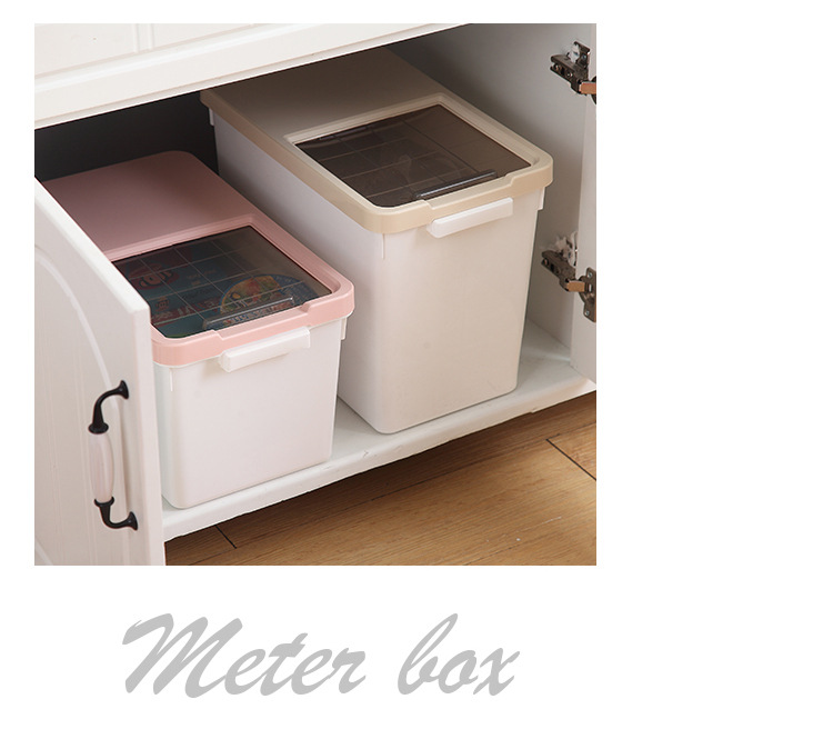 Core kitchen rice drum storage box 10KG rice cylinder flour drum 20kg insectproof moistureproof rice noodle storage box Core kitchen rice drum storage box 10KG rice cylinder flour drum 20kg insectproof moistureproof rice noodle storage box