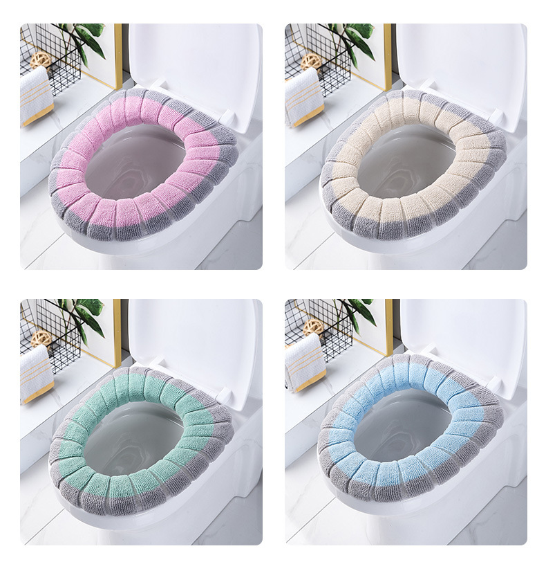 In Stock Wholesale O-Type Knitted Toilet Mat Toilet Seat Cover Household Washed Thickened Nordic Closestool Cushion Toilet Seat In Stock Wholesale O-Type Knitted Toilet Mat Toilet Seat Cover Household Washed Thickened Nordic Closestool Cushion Toilet Seat