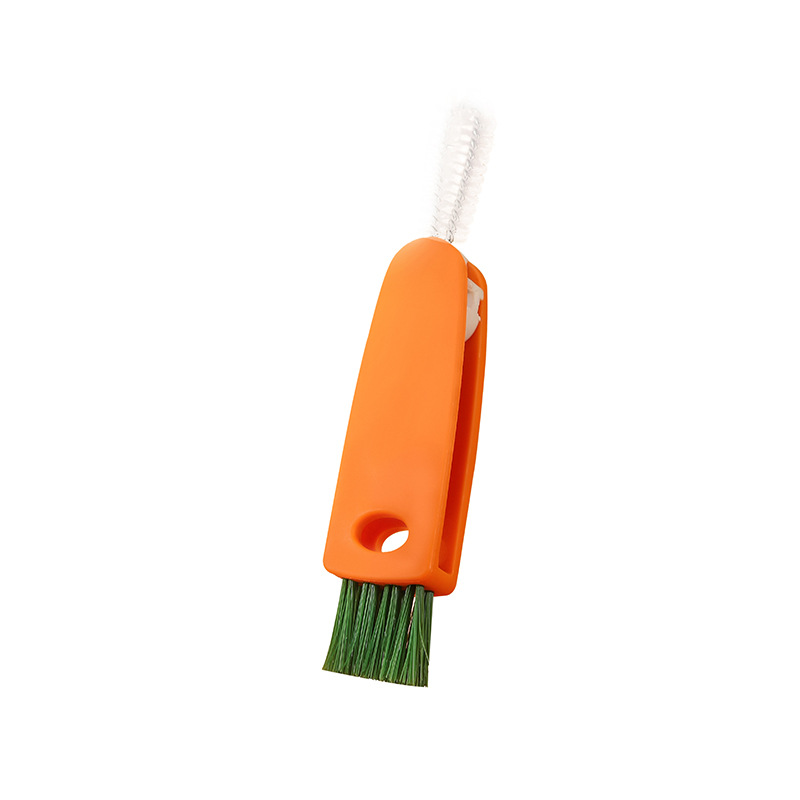 Three-in-One Cup Lid Cleaning Brush Japanese Style Rubber Gasket Groove Cleaning Brush Sub Baby Bottle Brush clean brush