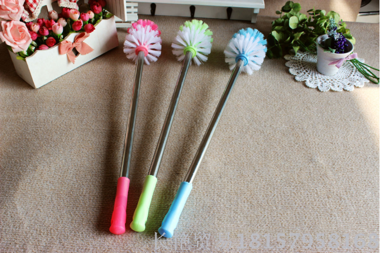 Stainless steel handle ball brush toilet clean brush toilet Stainless steel handle ball brush toilet clean brush toilet