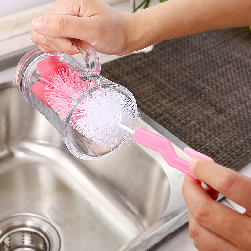 (1) Long handle cup Brush 360 degree Rotating Brush Set Lengthen clean Wash cup brush bottle brush (1) Long handle cup Brush 360 degree Rotating Brush Set Lengthen clean Wash cup brush bottle brush