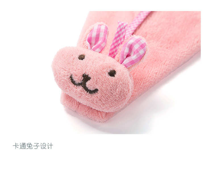Cute Rabbit Small Square Towel Kitchen Bathroom Hanging Hand Towel Coral Velvet Hand Towel Dishcloth Cute Rabbit Small Square Towel Kitchen Bathroom Hanging Hand Towel Coral Velvet Hand Towel Dishcloth