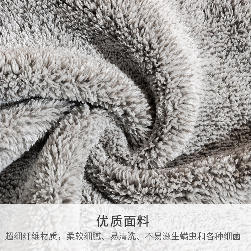 Japanese-Style Bamboo Charcoal Dishcloth Household Cleaning Flexible Fiber Dish Towel Kitchen Supplies Thickened Absorbent Oil-Removing Rag