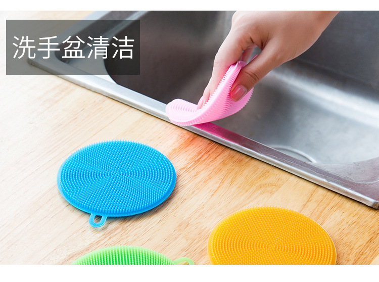 Silicon Dishwashing Brush Scouring Pad Rag Absorbent Lint-Free Oil Removing Dishcloth Household Lazy Kitchen Dish Towel Silicon Dishwashing Brush Scouring Pad Rag Absorbent Lint-Free Oil Removing Dishcloth Household Lazy Kitchen Dish Towel
