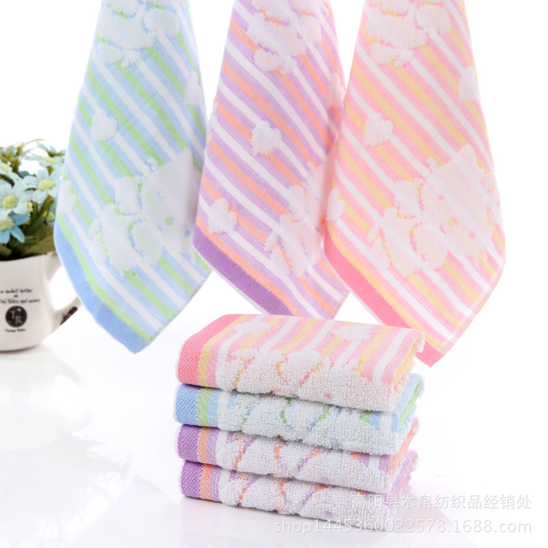 = Jacquard Embroidery Cartoon Kids&#039; Towel Baby Face Towel Saliva Towel Kitchen Rag Family Towel