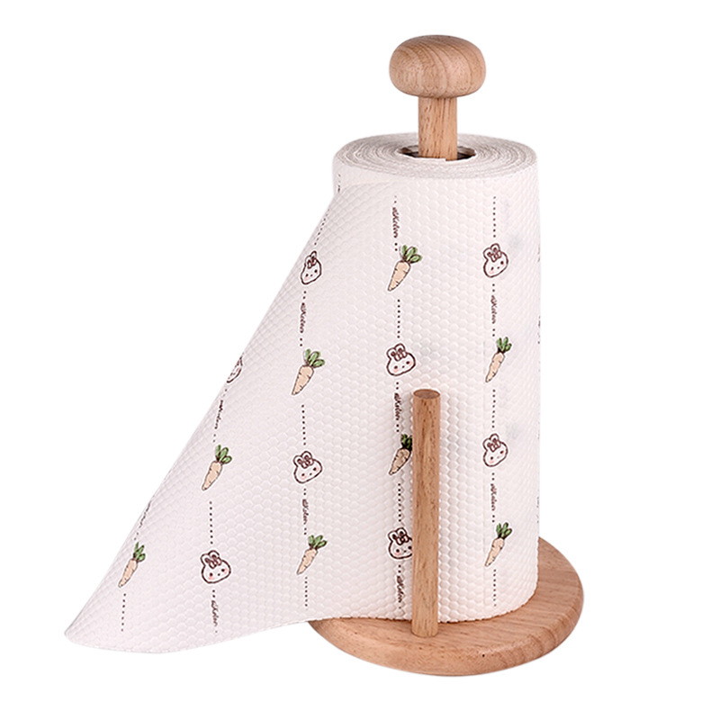 Printed Kitchen Dishwashing Paper Oil-Absorbing Paper Dish Paper Towel Washable Roll Paper Kitchen Special Paper Cloth