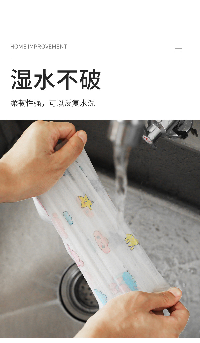 Washable Lazy Rag Disposable Dishcloth Wet and Dry Kitchen Supplies Non-Woven Paper Printing Dish Towel Washable Lazy Rag Disposable Dishcloth Wet and Dry Kitchen Supplies Non-Woven Paper Printing Dish Towel