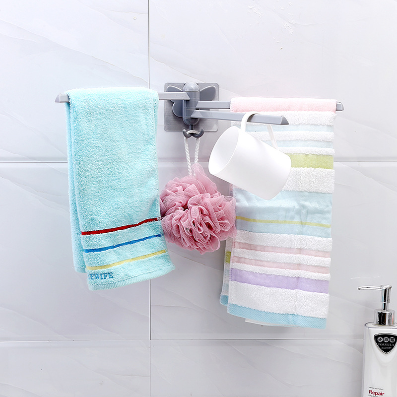 A2566 Paste rotary towel rack kitchen rag rack bathroom non-punch hanger towel rack towel rack towel rod