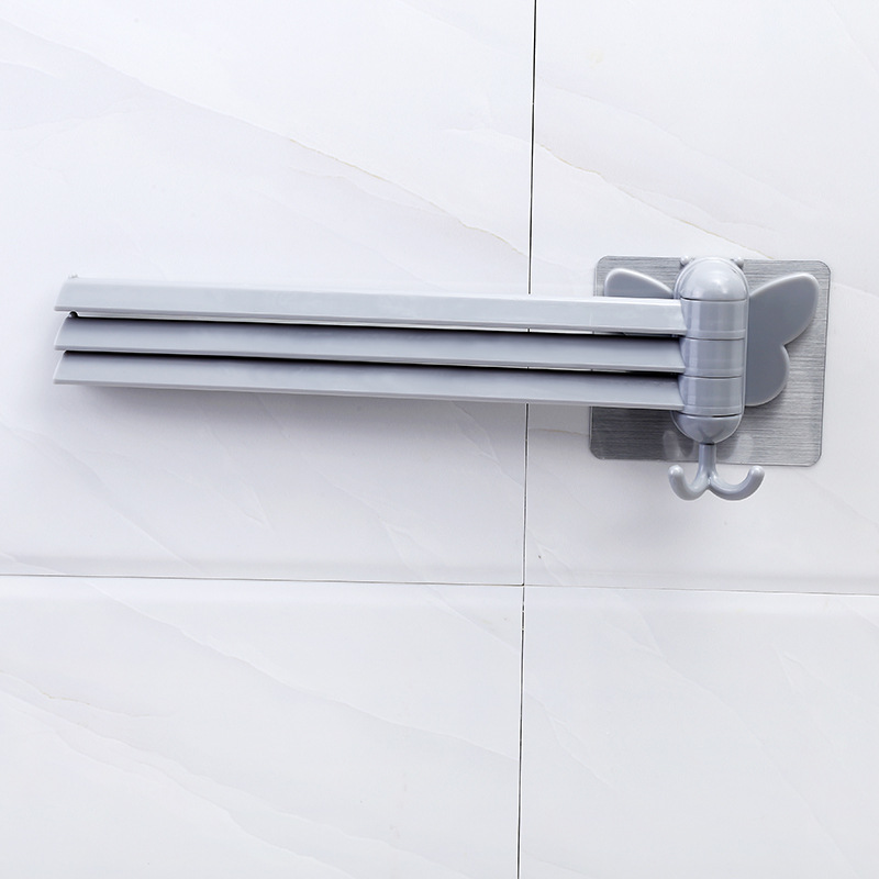 A2566 Paste rotary towel rack kitchen rag rack bathroom non-punch hanger towel rack towel rack towel rod