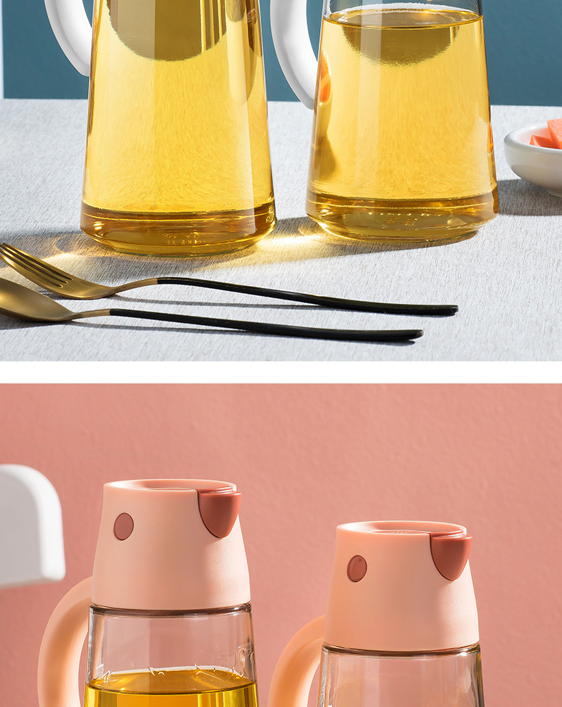 Oiler Kitchen Supplies Glass Oiler Automatic Lid-Opening Seasoning Bottle Household Leak-Proof Soy Sauce Bottle Oiler Wine Pot Vinegar Pot Oiler Kitchen Supplies Glass Oiler Automatic Lid-Opening Seasoning Bottle Household Leak-Proof Soy Sauce Bottle Oiler Wine Pot Vinegar Pot