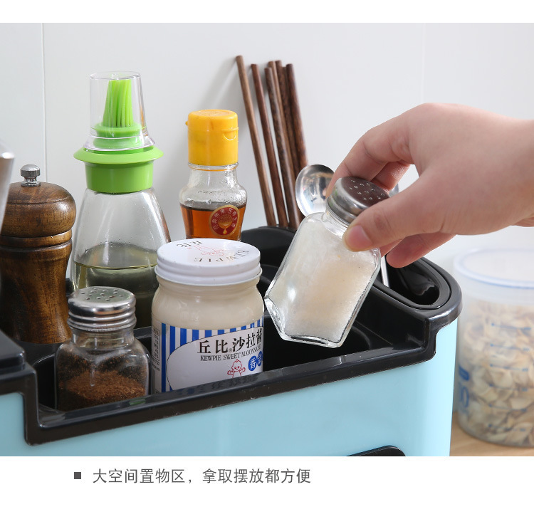 Kitchen Storage Rack Household Seasoning Jar Knives Seasoning Bottle Storage Organizer Desktop Storage Rack Kitchen Storage Rack Household Seasoning Jar Knives Seasoning Bottle Storage Organizer Desktop Storage Rack