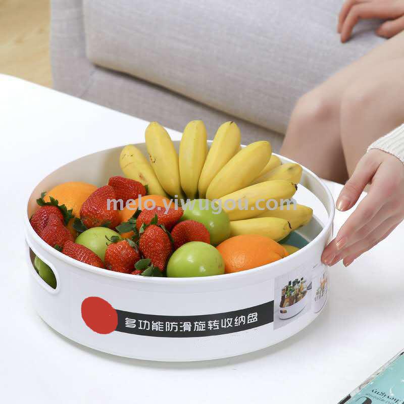 Kitchen supplies shelf multi-functional rotating storage box seasoning bottle rotating disk