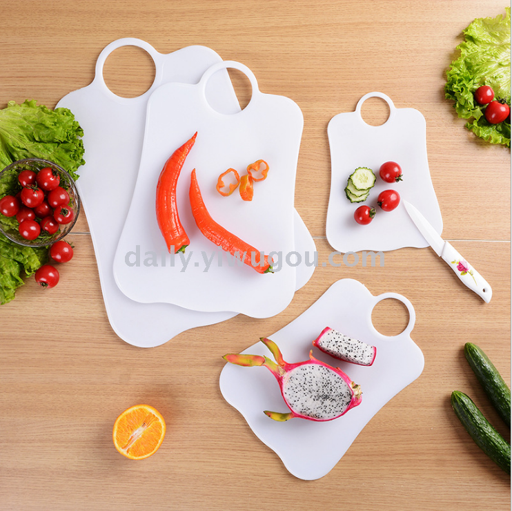 Plastic white chopping board non-toxic anti-mold kitchen opposite PP cutting board cutting board