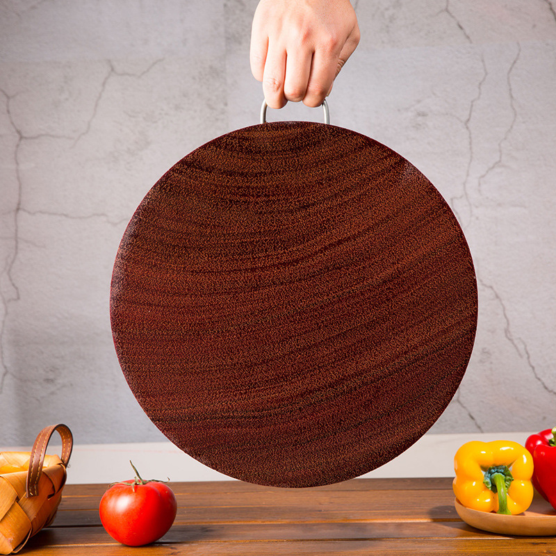 Cutting Board Solid Wood Household Kitchen round Cutting Board MildewProof Whole Wood Chopping Board Cutting Board