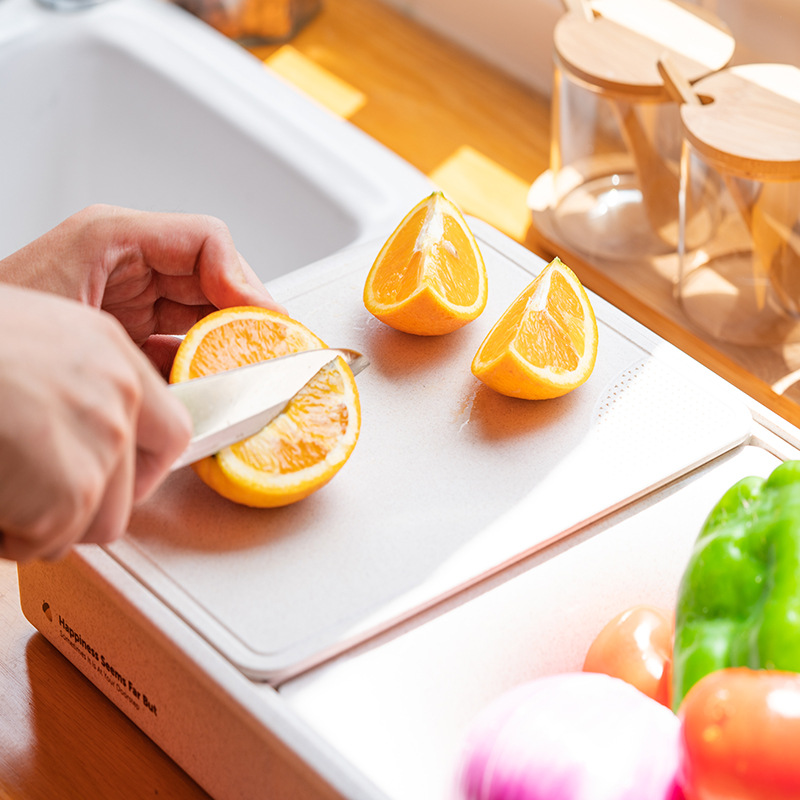 Chopping Board Small Dormitory Chopping Board Storage Washable Fruit Draining Basket Fruit Chopping Board Household