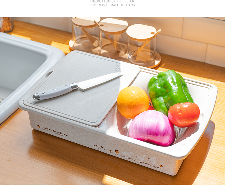Chopping Board Small Dormitory Chopping Board Storage Washable Fruit Draining Basket Fruit Chopping Board Household Chopping Board Small Dormitory Chopping Board Storage Washable Fruit Draining Basket Fruit Chopping Board Household