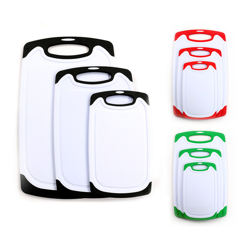 Spot ThreePiece Plastic Chopping Board Can Hang MildewProof Baby Food Supplement Chopping Board Kitchen Gadgets