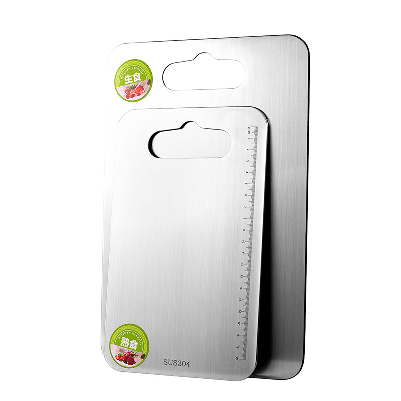 Steel Chopping Board Baby Food Supplement Chopping Board Dough Board Kitchen Supplies Thickened Stainless Steel Anvil