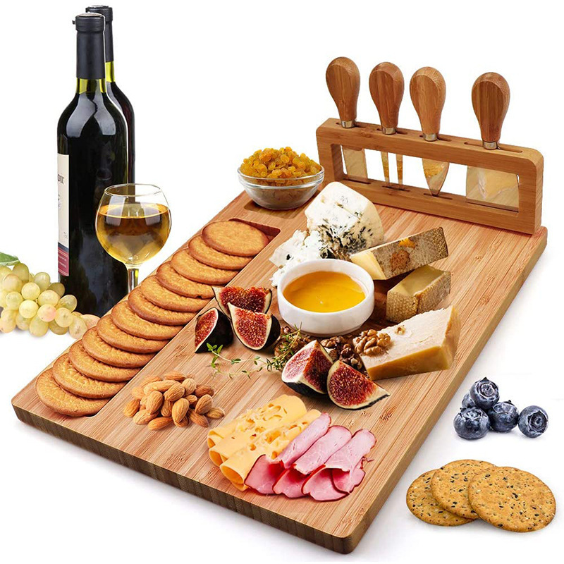 Cheese Board Set Cooked Food Platter Meat Board Cheese Cutting Board Kitchen Utensils Cutting Board Chopping Board Party