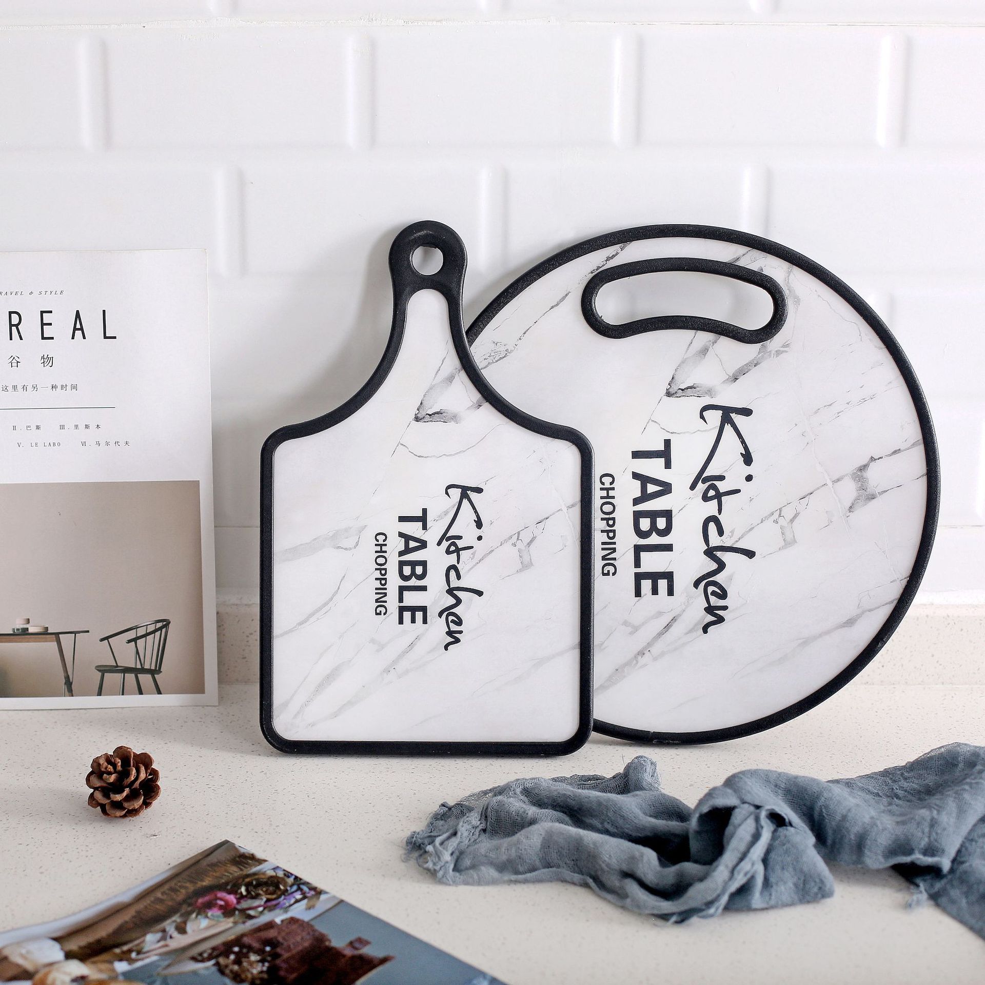 Environmentally Friendly Material Vegetable and Fruit Chopping Board Handle Baking Board Household Chopping Board