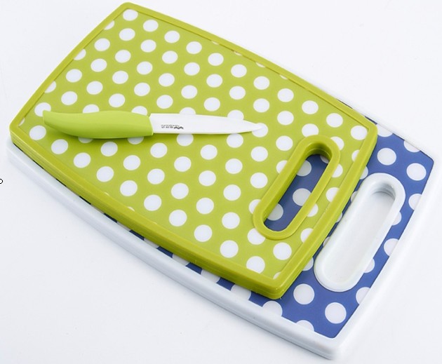 Wholesale slip MDF plastic cutting board PP antibacterial plastic chopping board