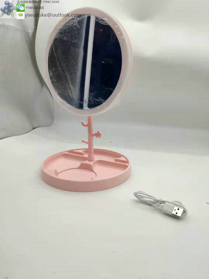 Mini Lighted Mirror Electrodeless Dimming USB Rechargeable Female Dressing Mirror Portable Led Make-up Mirror Mini Lighted Mirror Electrodeless Dimming USB Rechargeable Female Dressing Mirror Portable Led Make-up Mirror