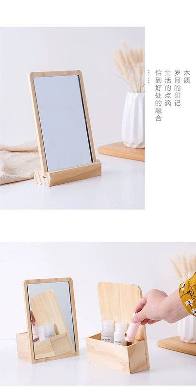 Wood makeup dressing table mirror large dressing mirror student table makeup small mirror mirror princess mirror Wood makeup dressing table mirror large dressing mirror student table makeup small mirror mirror princess mirror