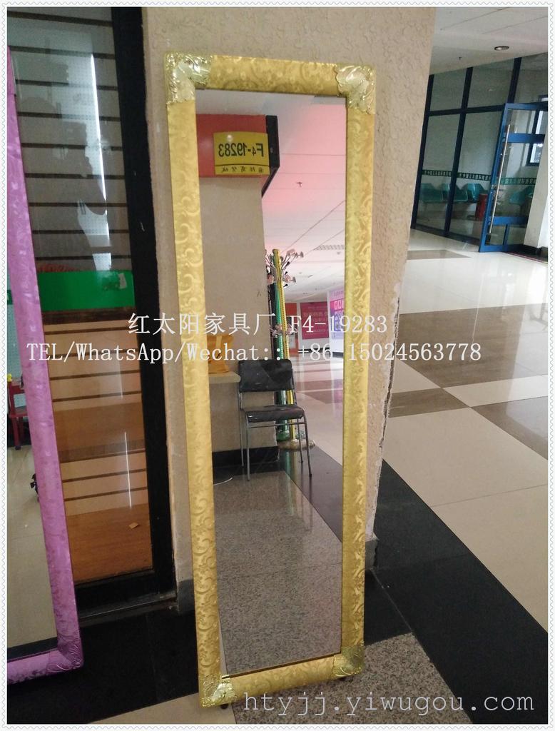 Solid wood floor mirror, mirror, European fashion mirror, color mirror, dressing mirror
