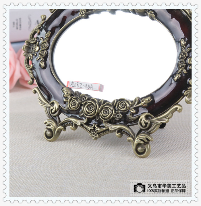 Luxurious table makeup mirror large princess mirror dressing mirror boudoir decoration