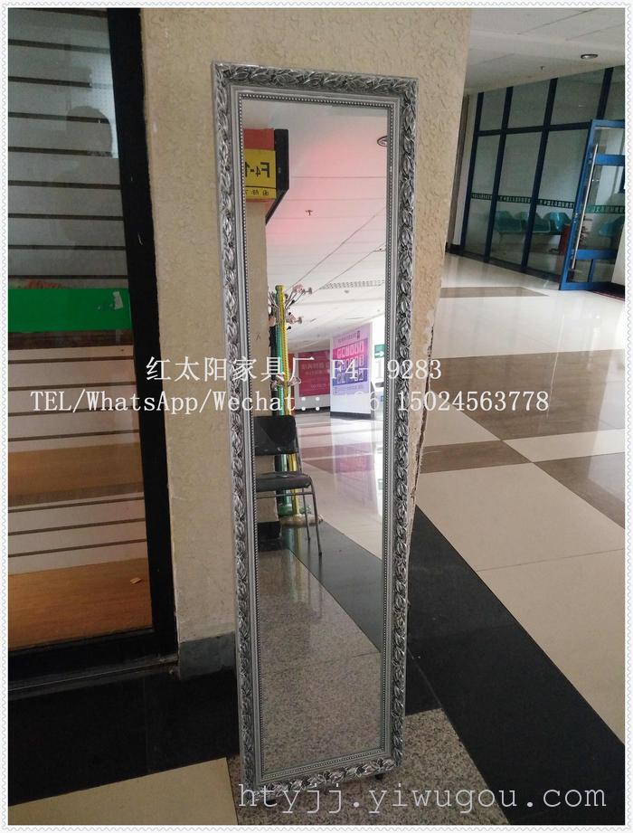 Solid wood floor mirror, mirror, European fashion mirror, color mirror, dressing mirror Solid wood floor mirror, mirror, European fashion mirror, color mirror, dressing mirror