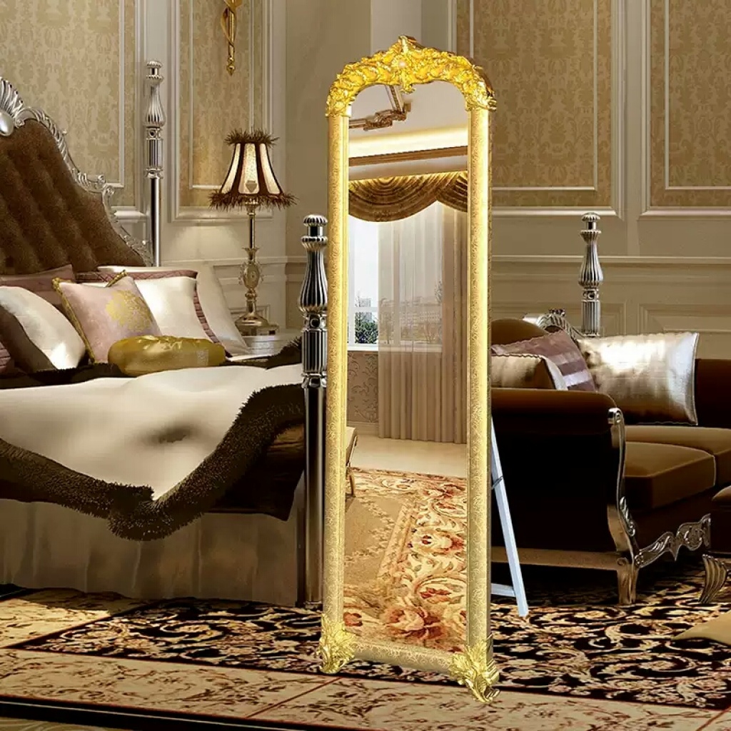 Mirror Full Body Large Dressing Mirror European Floor Mirror Simple Korean Style Princess Mirror Shopping Mall Clothing Store Mobile Full-Length Mirror Mirror Full Body Large Dressing Mirror European Floor Mirror Simple Korean Style Princess Mirror Shopping Mall Clothing Store Mobile Full-Length Mirror