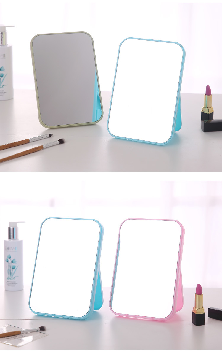 Desktop Makeup Mirror Dressing Mirror with Foldable Desktop Princess Mirror Rectangular Mirror Simple Mirror Desktop Makeup Mirror Dressing Mirror with Foldable Desktop Princess Mirror Rectangular Mirror Simple Mirror
