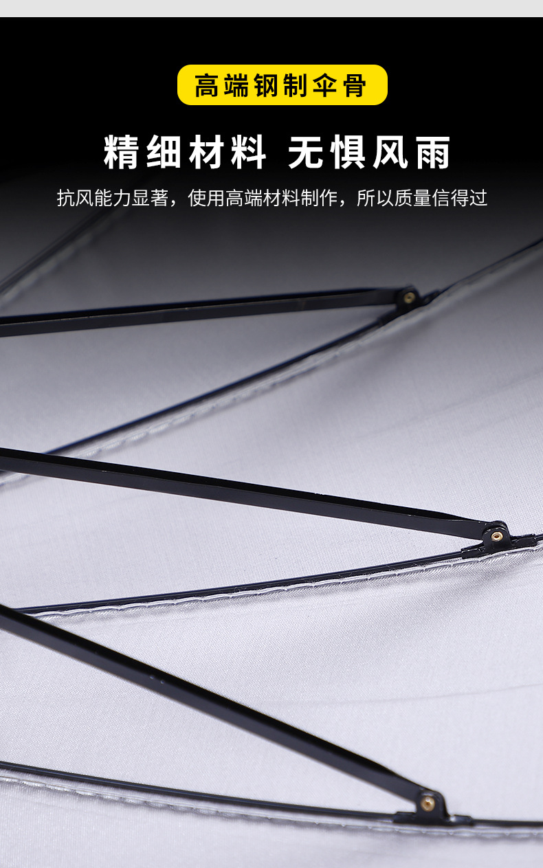 Umbrella 56cm16k Automatic Crutch Umbrella Black Silver Glue Umbrella for the Elderly Gift Umbrella Custom Logo Spot Umbrella 56cm16k Automatic Crutch Umbrella Black Silver Glue Umbrella for the Elderly Gift Umbrella Custom Logo Spot