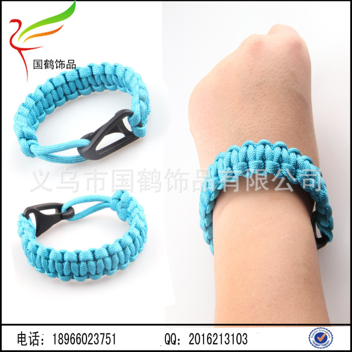 Multifunctional hand rope key buckle outdoor life saving seven core umbrella rope woven Bracelet Multifunctional hand rope key buckle outdoor life saving seven core umbrella rope woven Bracelet
