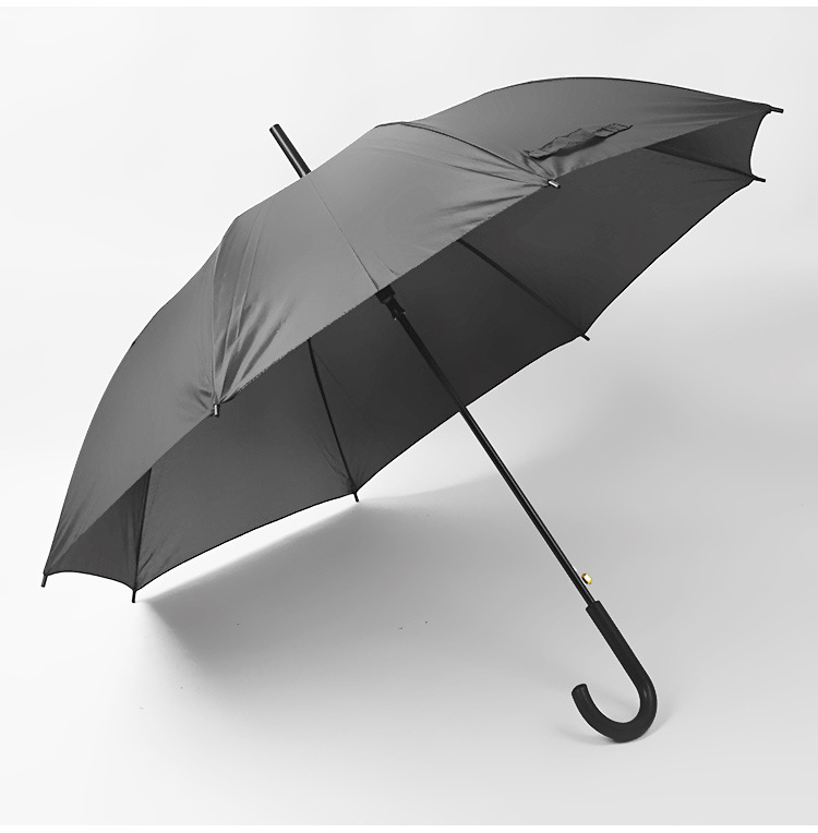 60cm Automatic Black Umbrella Factory Direct Sales 8 Bone Straight Rod Sunny Umbrella Advertising Umbrella Logo Spot Cheap Wholesale