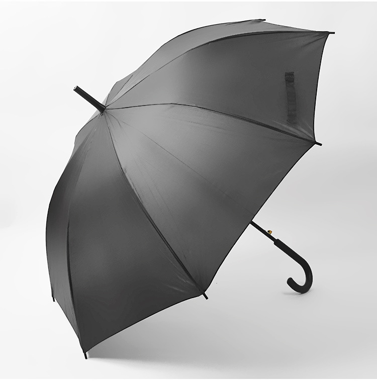 60cm Automatic Black Umbrella Factory Direct Sales 8 Bone Straight Rod Sunny Umbrella Advertising Umbrella Logo Spot Cheap Wholesale