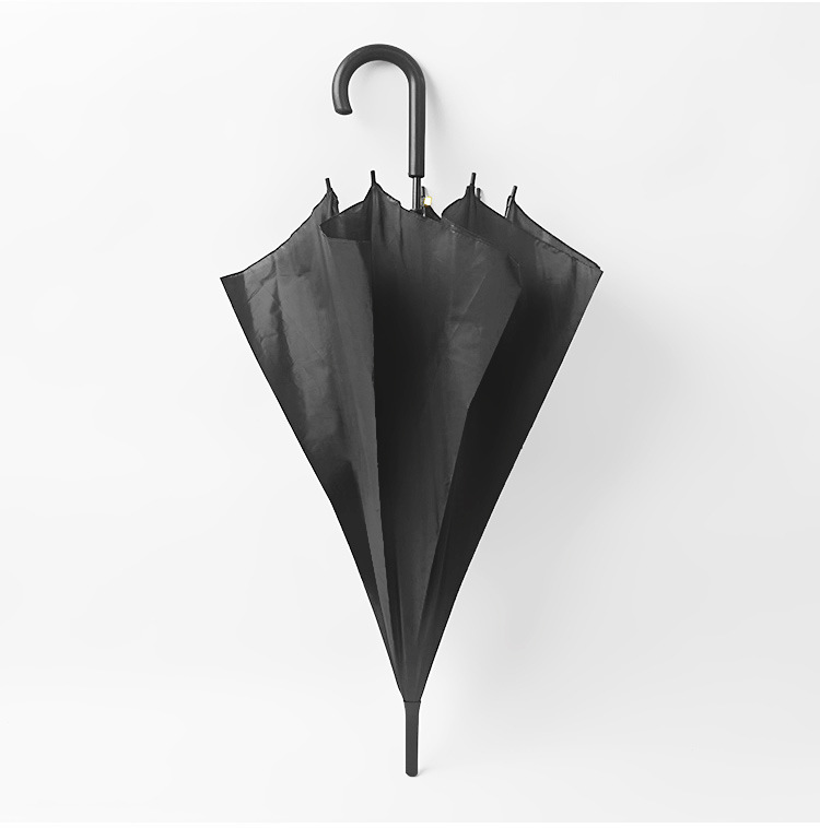 60cm Automatic Black Umbrella Factory Direct Sales 8 Bone Straight Rod Sunny Umbrella Advertising Umbrella Logo Spot Cheap Wholesale