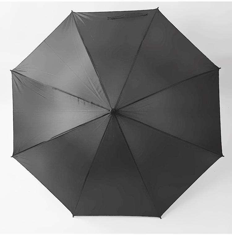 60cm Automatic Black Umbrella Factory Direct Sales 8 Bone Straight Rod Sunny Umbrella Advertising Umbrella Logo Spot Cheap Wholesale