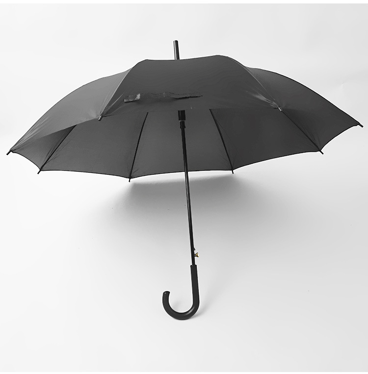 60cm Automatic Black Umbrella Factory Direct Sales 8 Bone Straight Rod Sunny Umbrella Advertising Umbrella Logo Spot Cheap Wholesale
