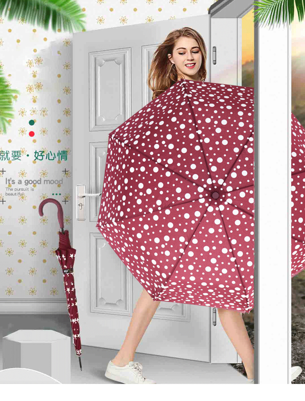 Discoloration in the case of water umbrella circle, anti - wind 3 fold umbrella automatically open umbrella wholesale Discoloration in the case of water umbrella circle, anti - wind 3 fold umbrella automatically open umbrella wholesale