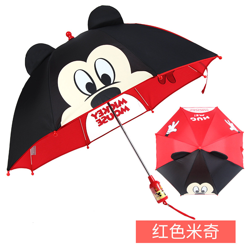 Ear Umbrella transparent Window little Children&#039;s Eye Umbrella Manual Minnie Mickey Umbrella baby Umbrella 25 years old