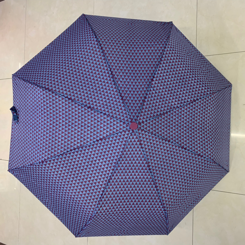 Tri-Fold Semi-automatic Thermal Transfer Printing Full Plate Printing Triangle Pattern Sunny Umbrella Lady Umbrella Folding Umbrella Tri-Fold Semi-automatic Thermal Transfer Printing Full Plate Printing Triangle Pattern Sunny Umbrella Lady Umbrella Folding Umbrella